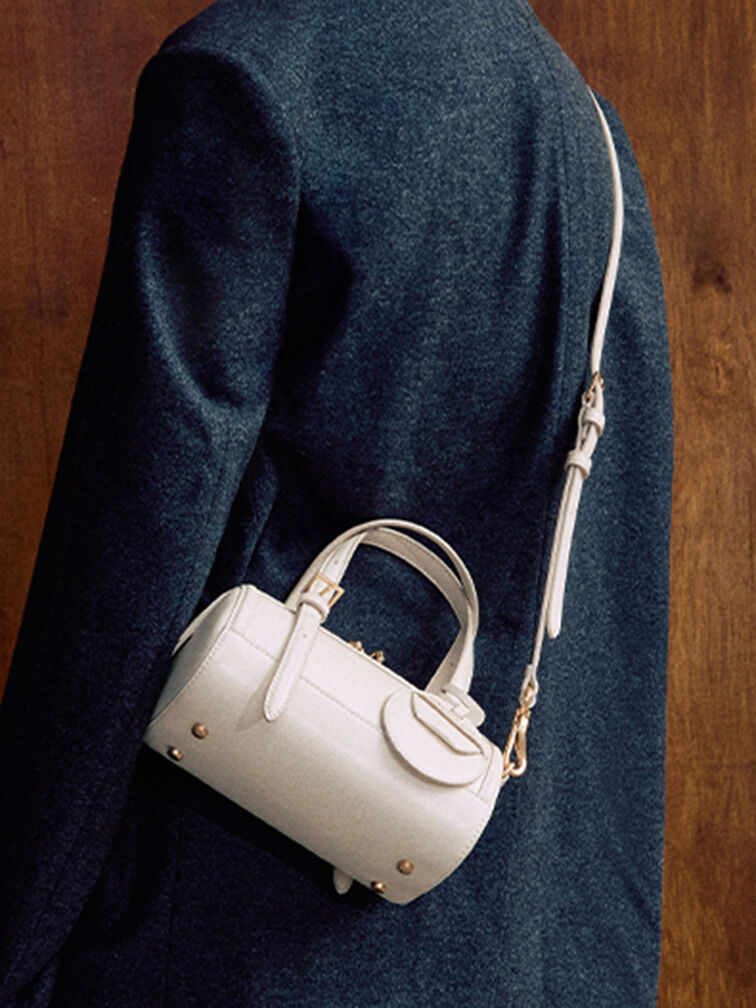 Enola Bowling Bag, Cream, hi-res