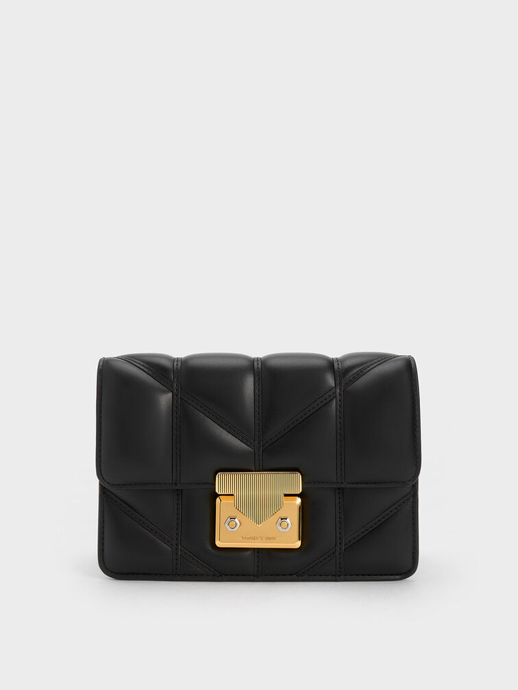 Eudora Chevron Boxy Bag, , hi-res