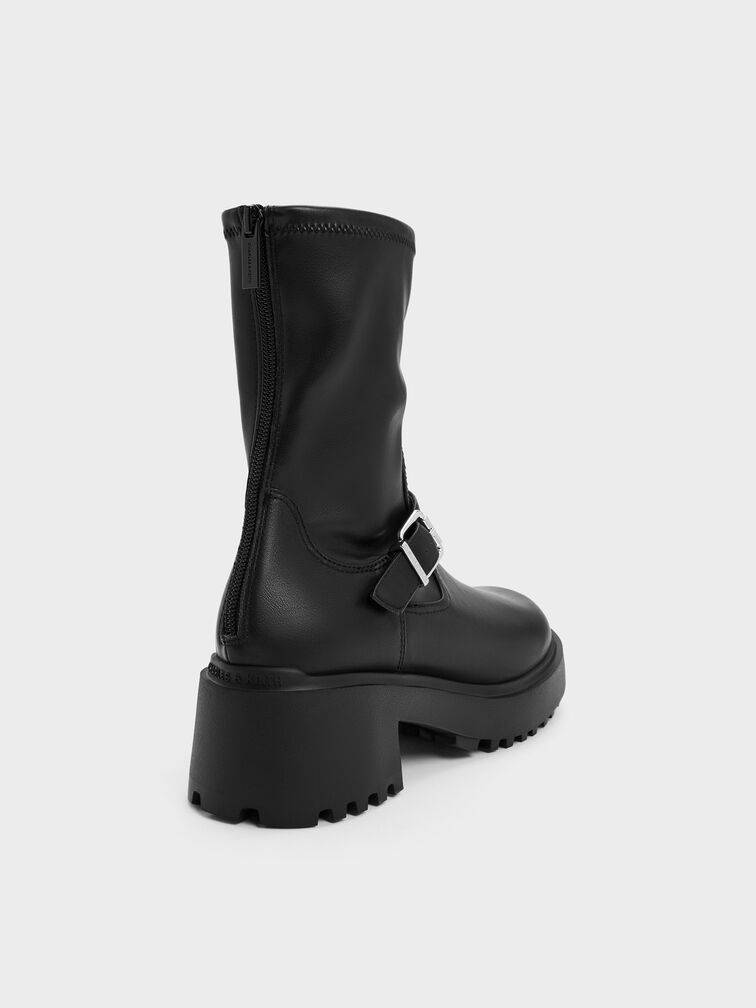 Evan Platform Ankle Boots, Black, hi-res