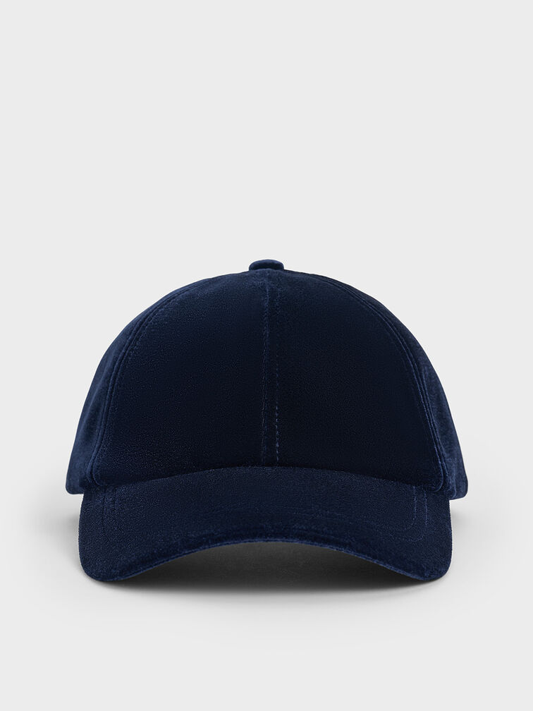 Velvet Cap, Dark Blue, hi-res