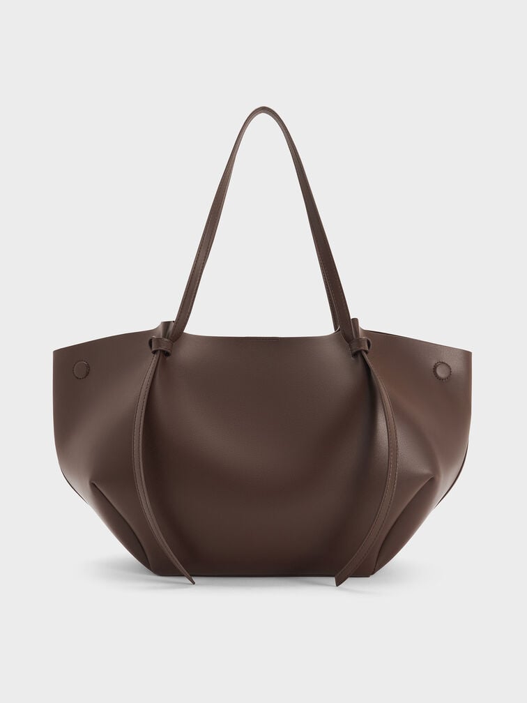 Large Calla Tote Bag, Espresso Brown, hi-res