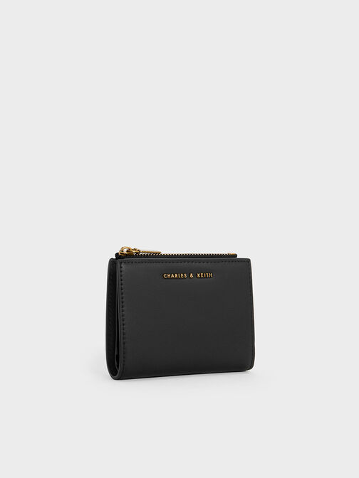 Harmonee Top Zip Small Wallet, Black, hi-res