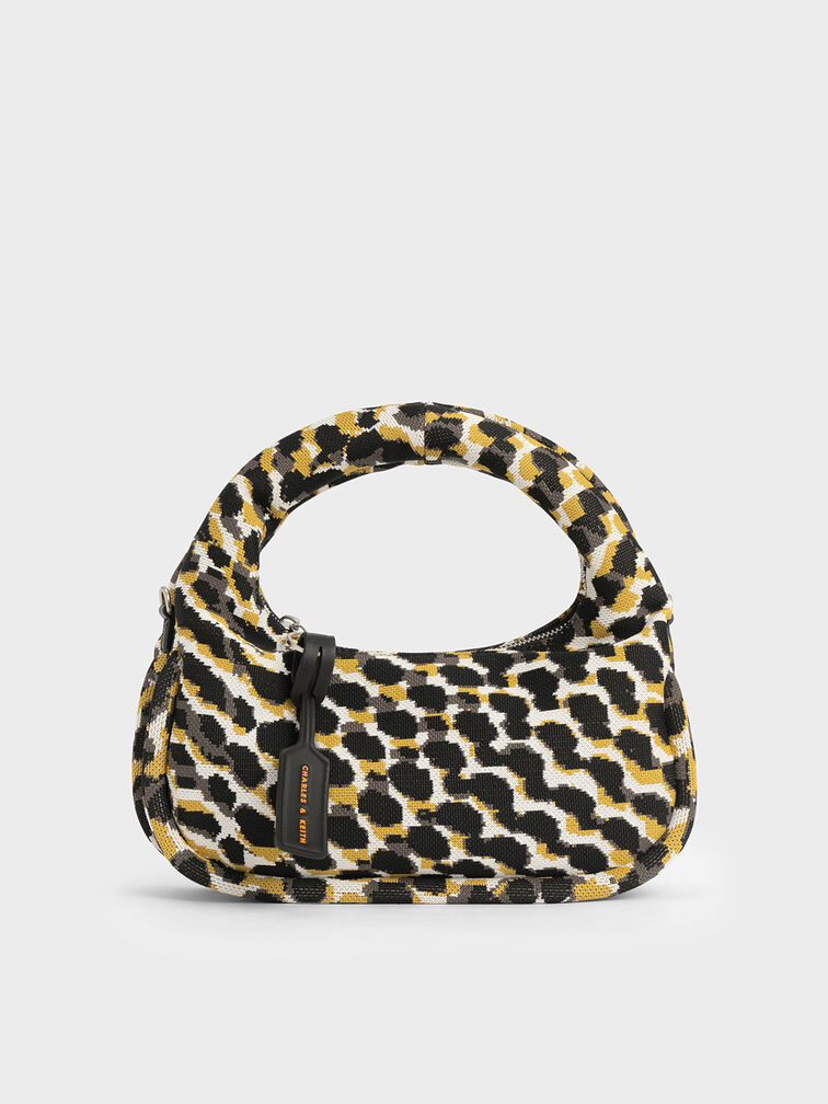 Yama Knitted Crescent Hobo Bag, , hi-res