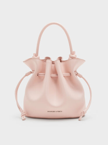 Sammie Drawstring Bucket Bag, Soft Pink, hi-res