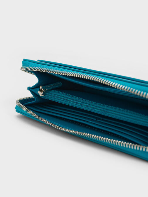 Cyrus Checkered Long Wallet, , hi-res