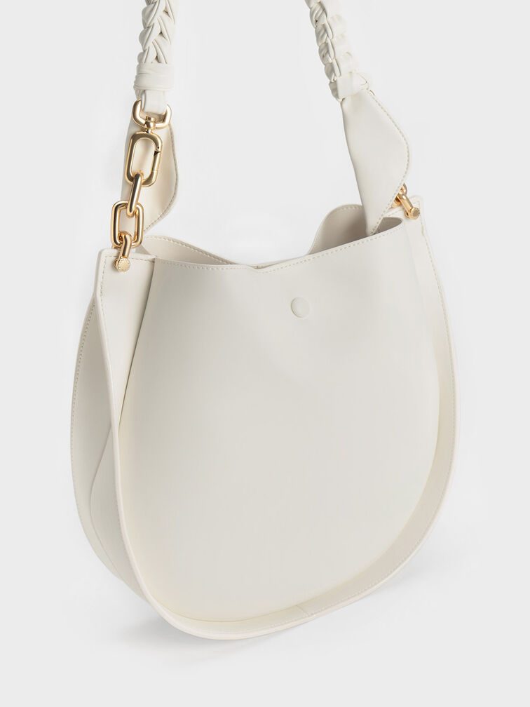 Cleona Braided Handle Shoulder Bag, , hi-res