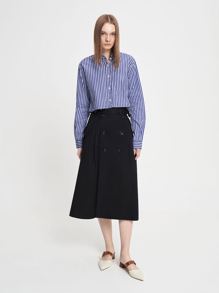 Sepphe Cut-Out Tweed Heeled Mules, , hi-res