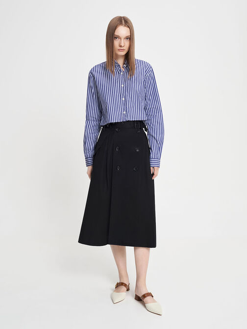 Sepphe Cut-Out Tweed Heeled Mules, , hi-res