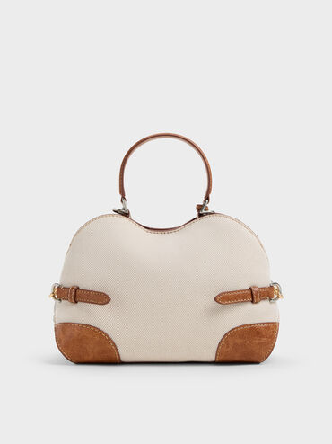 Delfina Canvas Chain Side-Belt Tote Bag, Multi, hi-res