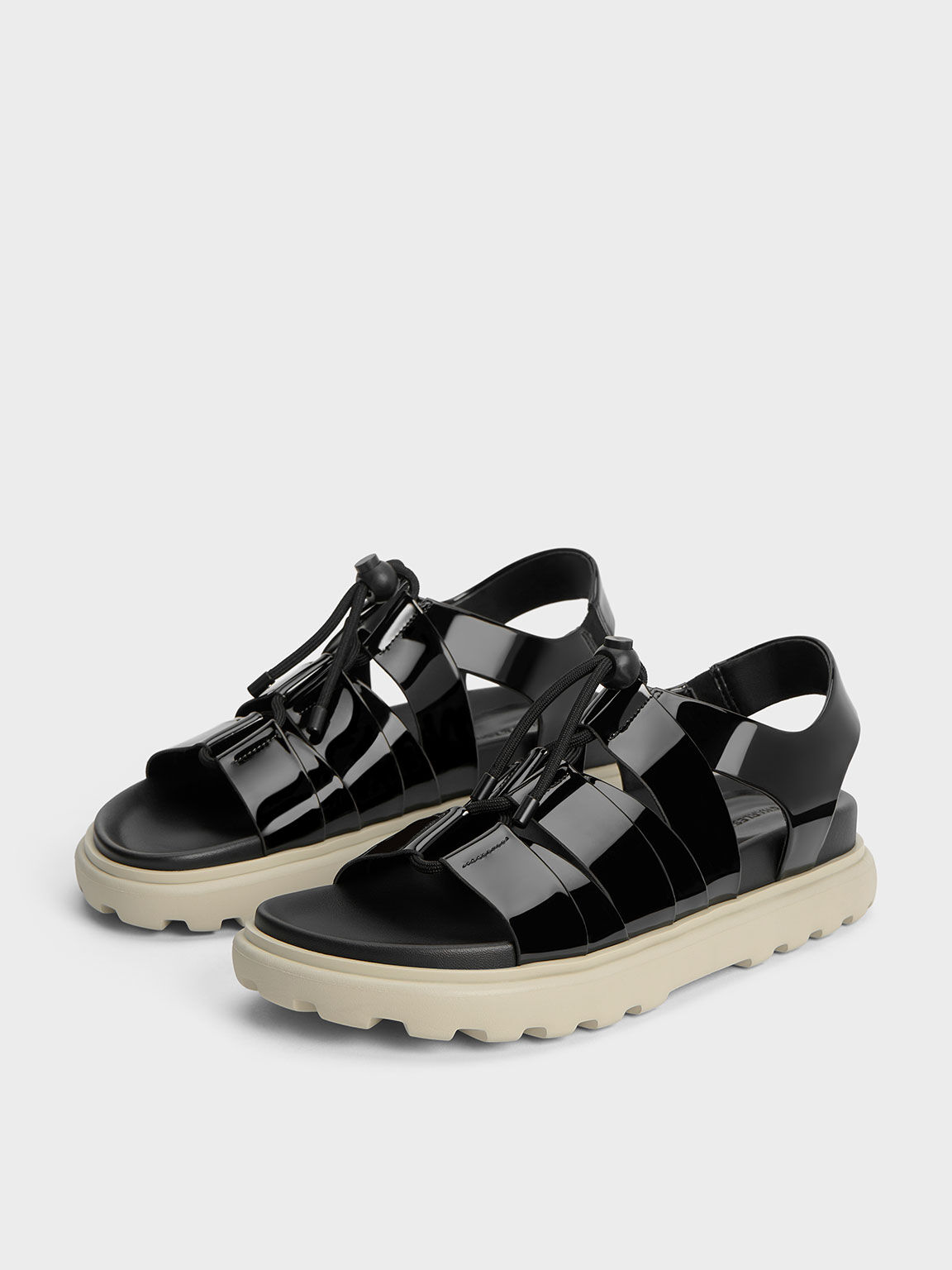 Fadey chunky hotsell jelly flat sandals