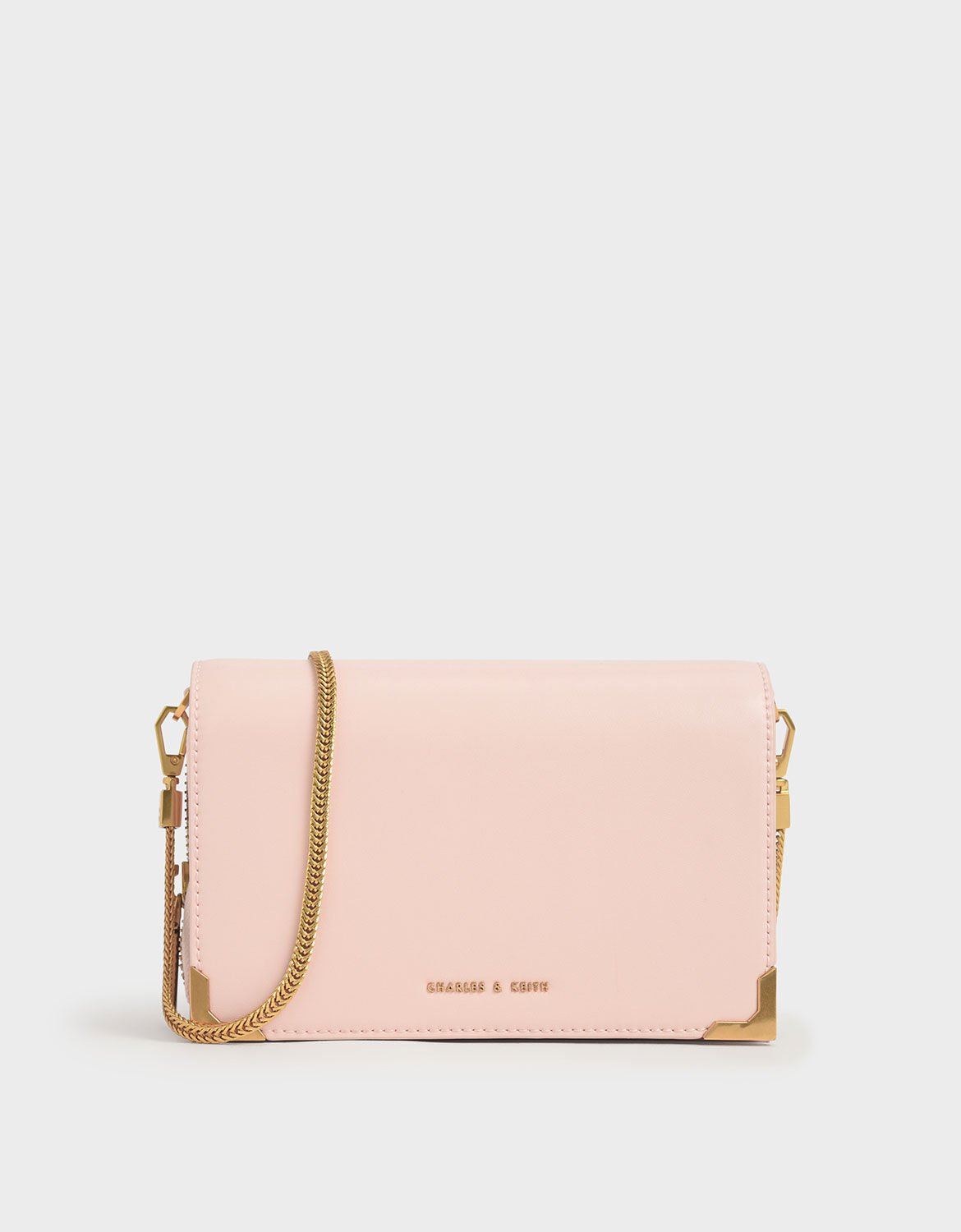 Charles & keith metallic edge crossbody bag online