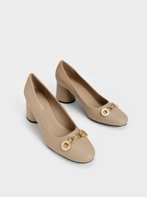 Circle Chain-Link Cylindrical Heel Pumps, , hi-res