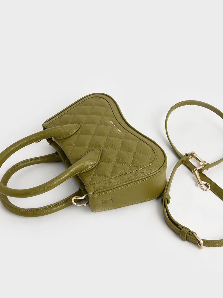 Micaela Quilted Sculptural Tote Bag, , hi-res