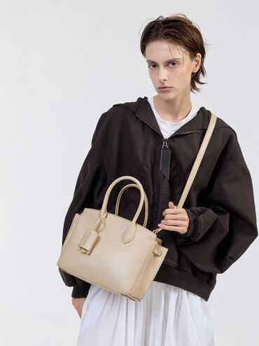 Ginevra Tote Bag, Sand, hi-res