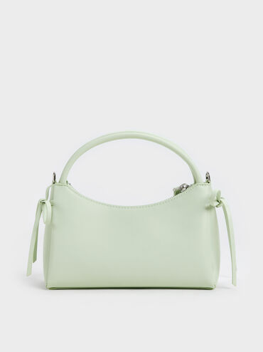 Hazel Bow Top Handle Bag, Mint Green, hi-res