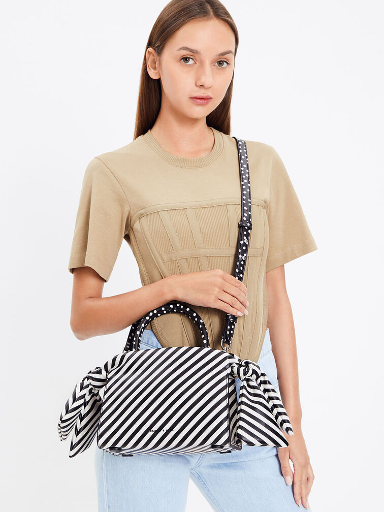 Bow Trapeze Tote Bag, , hi-res