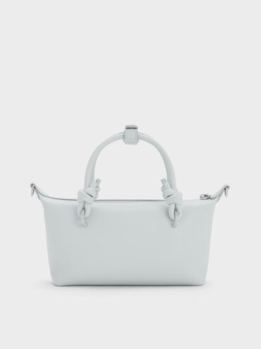 กระเป๋าโท้ทหูจับแบบปมรุ่น Sammie, สีซีซอลต์บลู, hi-res