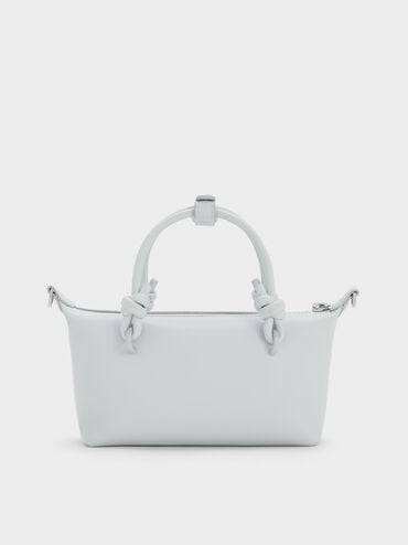 กระเป๋าโท้ทหูจับแบบปมรุ่น Sammie, สีซีซอลต์บลู, hi-res