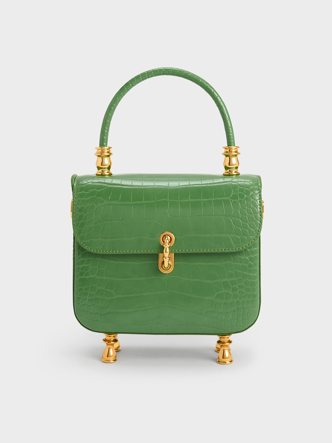 Top handle cheap croc bag