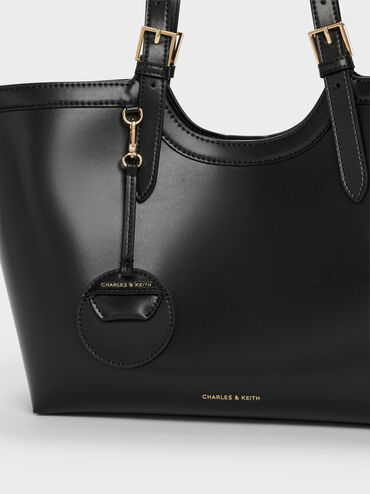 กระเป๋าโท้ทไซซ์ใหญ่พิเศษรุ่น Enola, สีดำ, hi-res