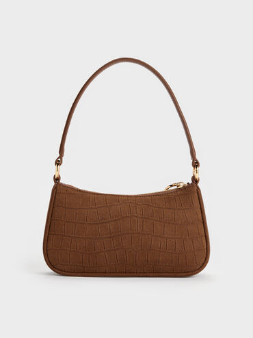 Elspeth Shoulder Bag, Chocolate, hi-res