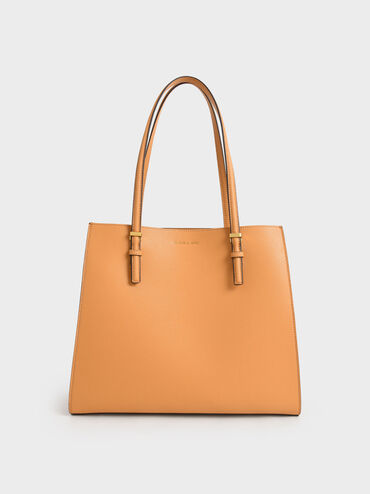 Large Double Handle Tote Bag, สีพัมพ์กิน, hi-res