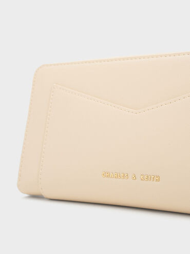 Gaia Zip-Around Wallet, Beige, hi-res