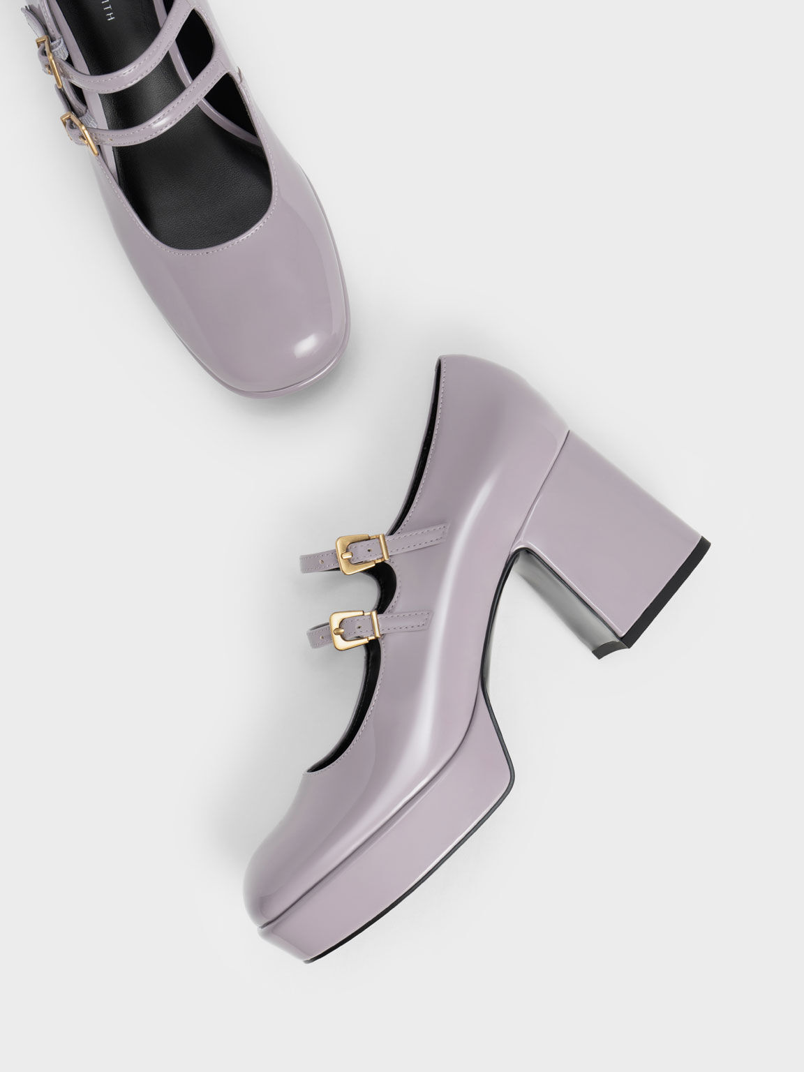 Grey patent shoes hotsell