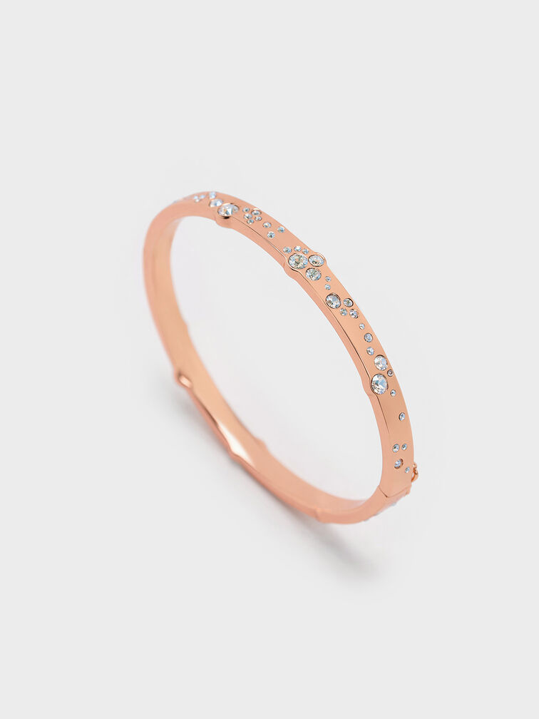 กำไลข้อมือประดับด้วยคริสตัลรุ่น Reverie, สีโรสโกลด์, hi-res