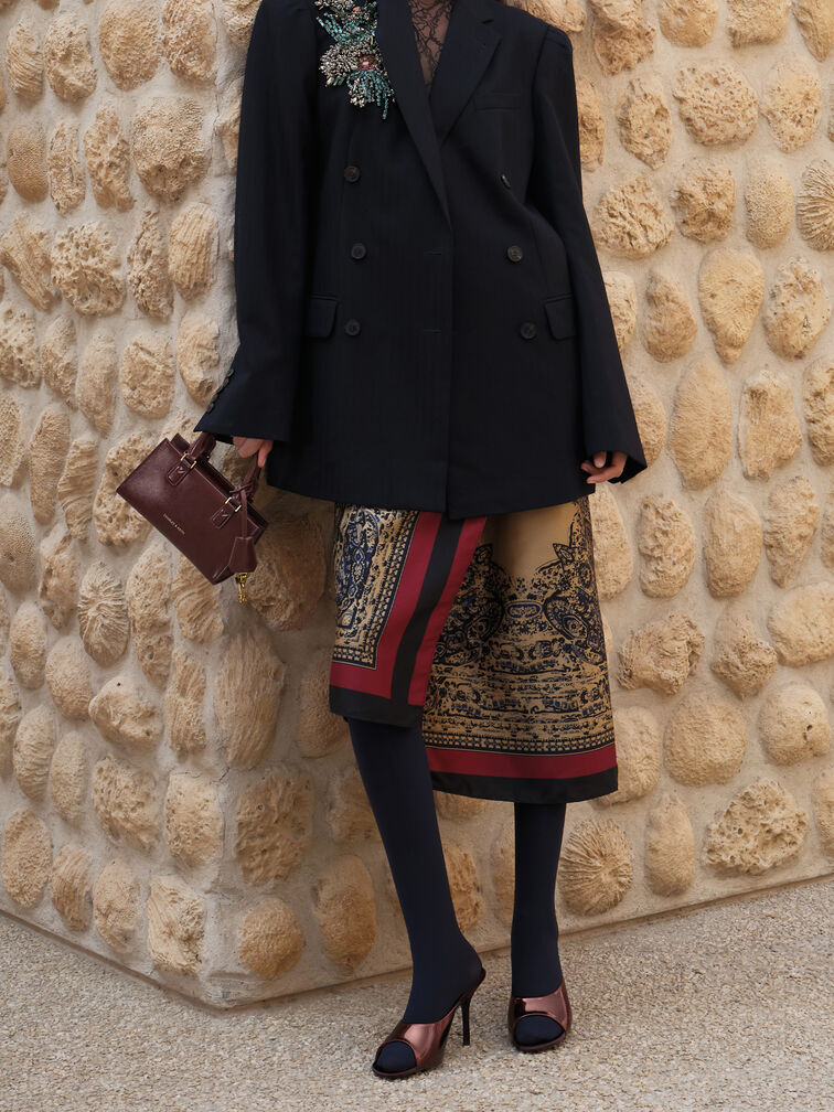 รองเท้าเปิดส้นหนังแก้วดีไซน์ส้นเข็ม, สีเบอร์กันดี, hi-res