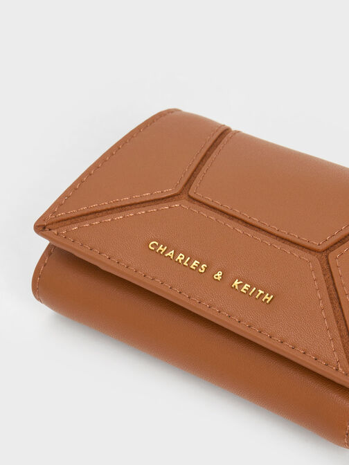 Nasrin Geometric Wallet, สีช็อคโกแลต, hi-res