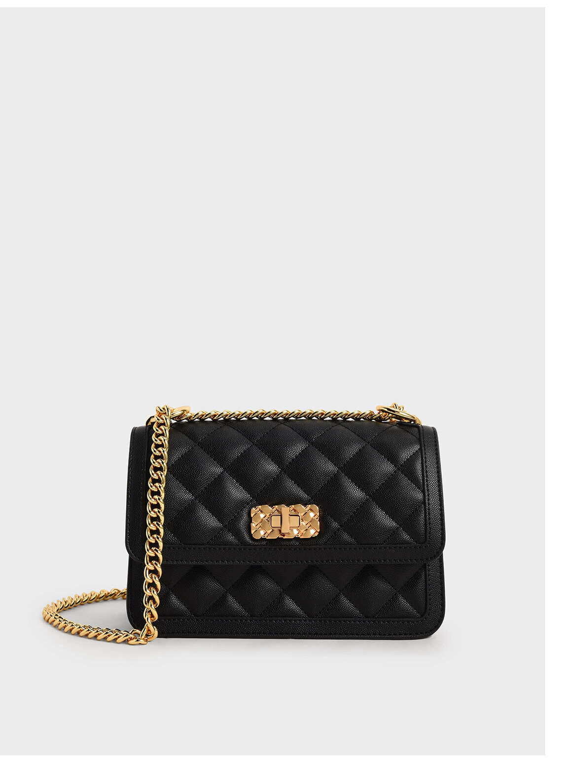 Quilted Chunky Chain Bag – Urban Chic