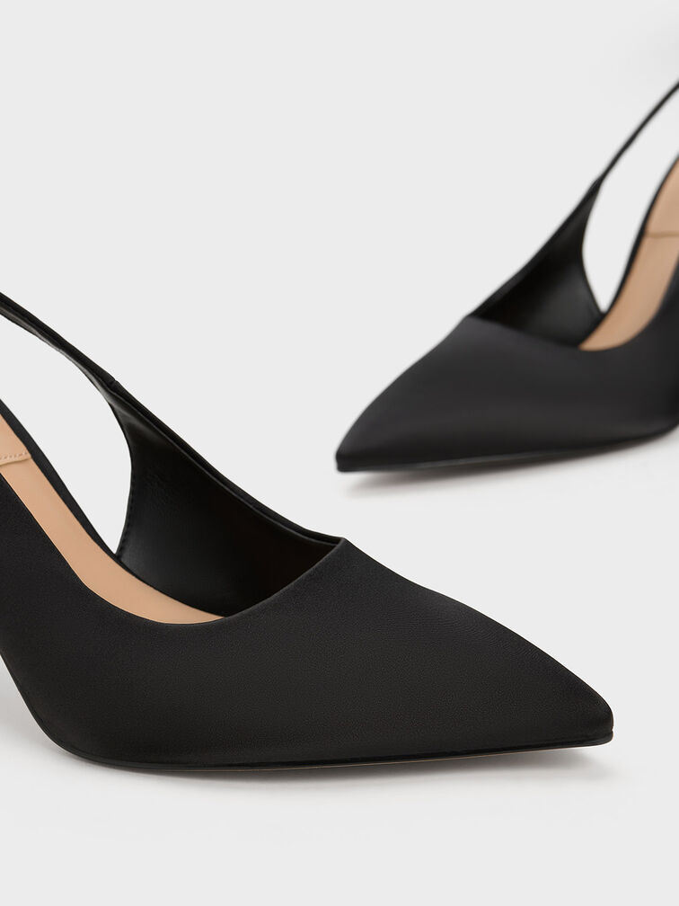 Demi Recycled Polyester Slingback Pumps, , hi-res