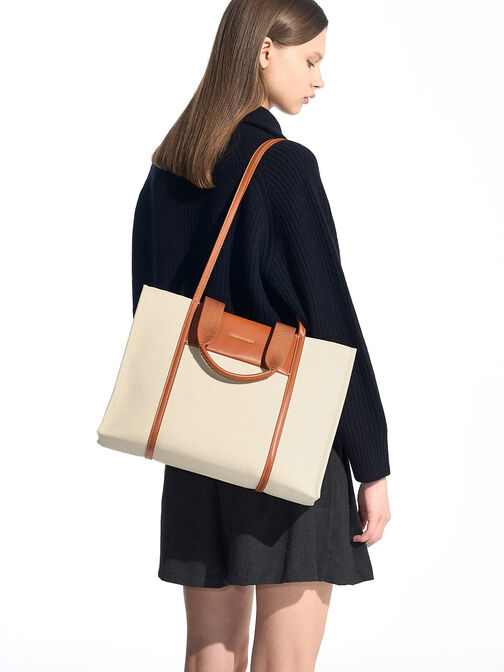 Shalia Canvas Tote Bag, , hi-res