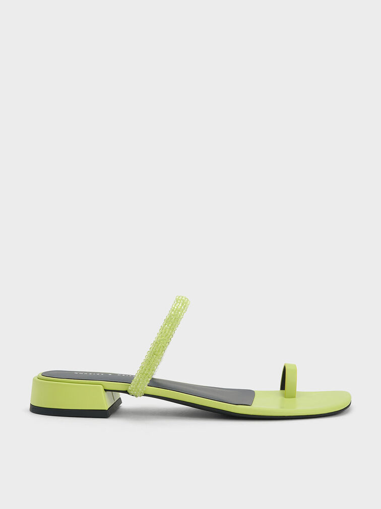 Beaded Toe-Ring Sandals, , hi-res