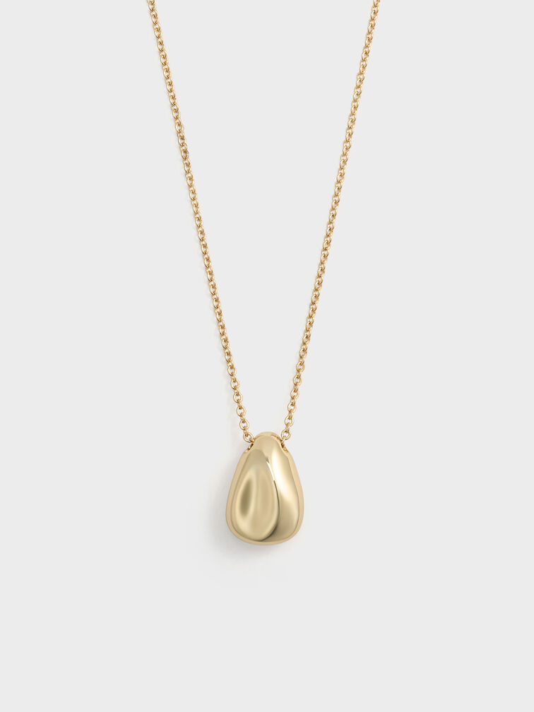 Donora Sculptural Pendant Necklace, Gold, hi-res