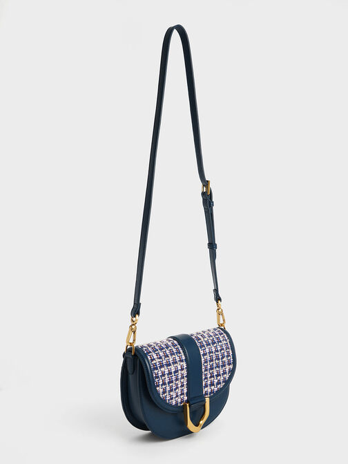 Gabine Tweed Saddle Bag, , hi-res
