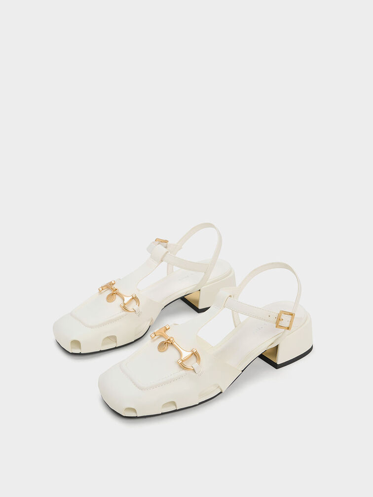 Cut-Out T-Bar Pumps, , hi-res