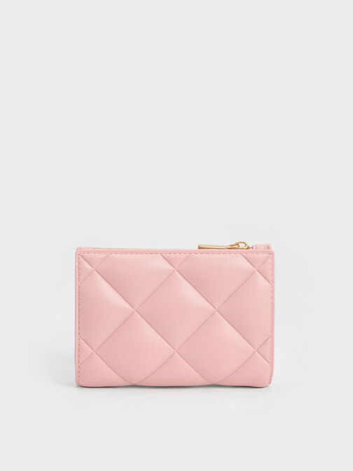 Gemma Quilted Card Holder, Light Pink, hi-res