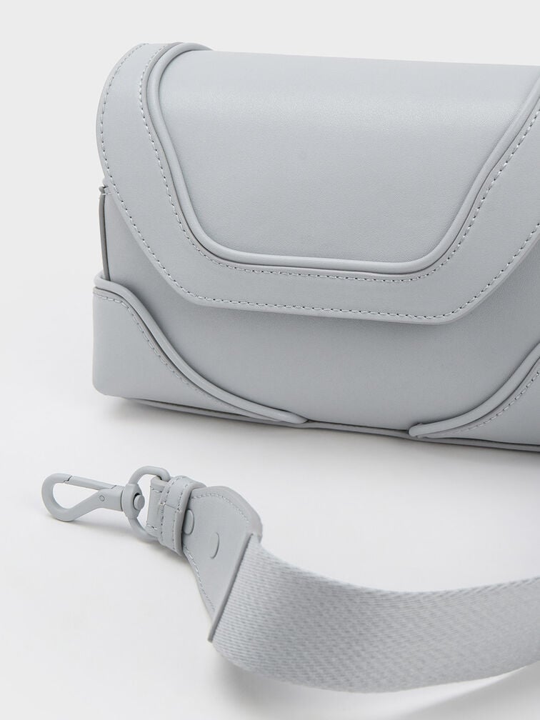 Sculptural Front Flap Bag, , hi-res
