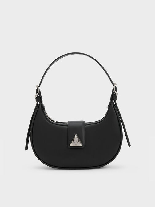 Trice Metallic Accent Belted Shoulder Bag, , hi-res