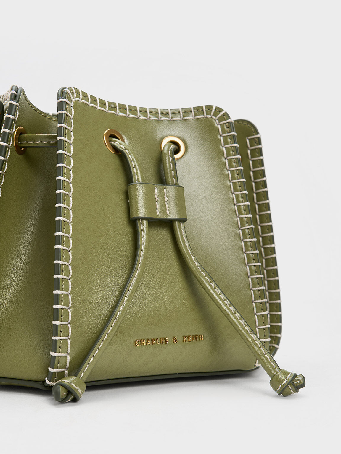 Charles and keith olive bag on sale
