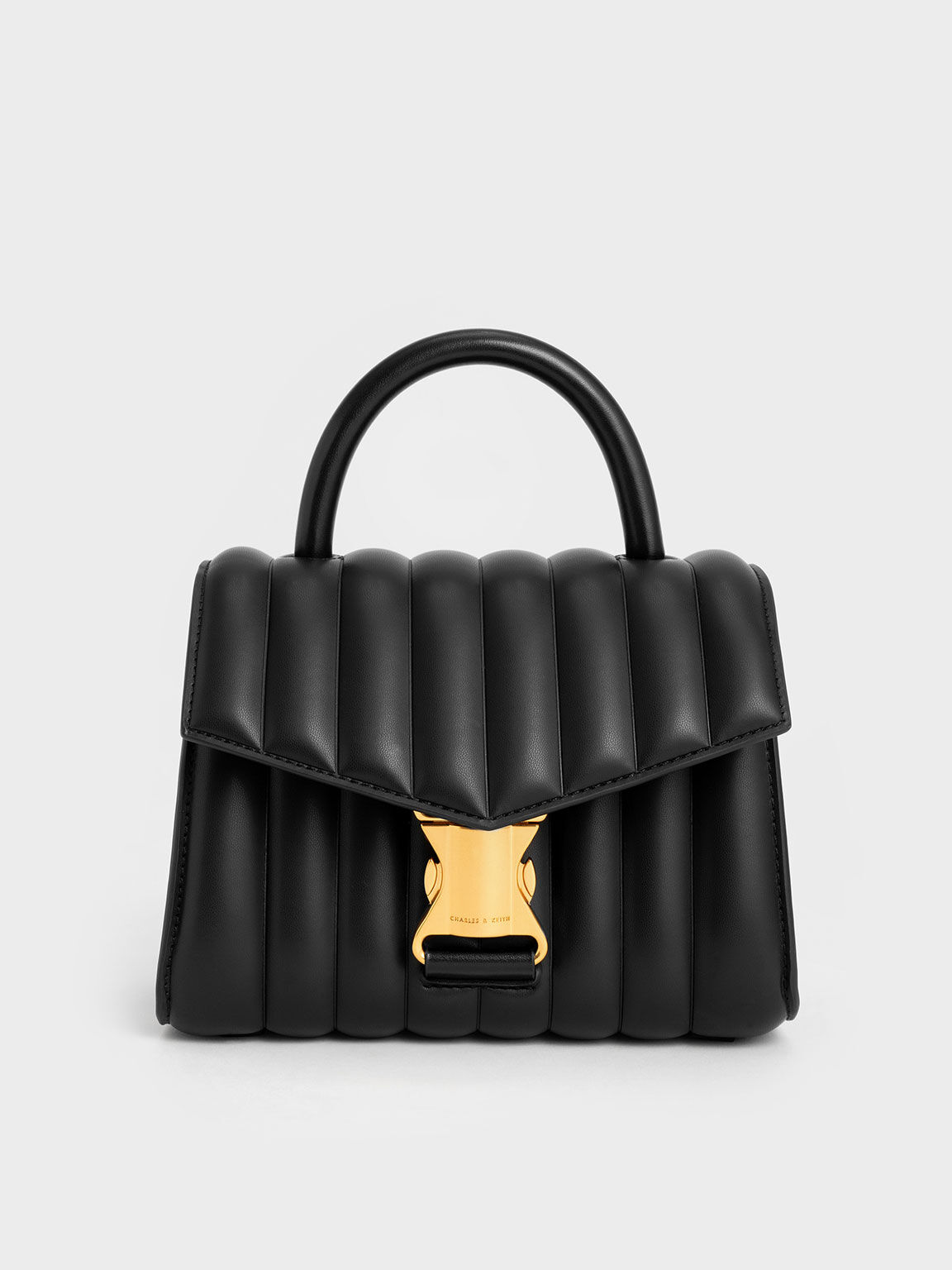 Black Ivy Metallic Buckle Bag CHARLES KEITH TH