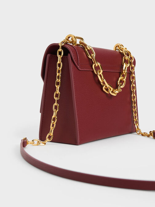 Front Flap Chain Handle Bag, , hi-res