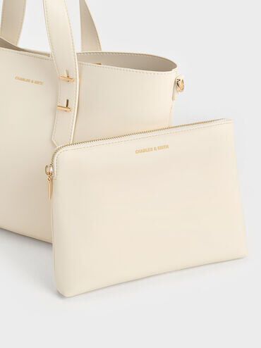 Shania Tote Bag, Cream, hi-res