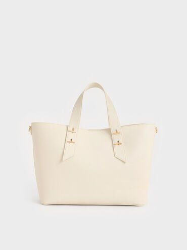 Shania Tote Bag, Cream, hi-res