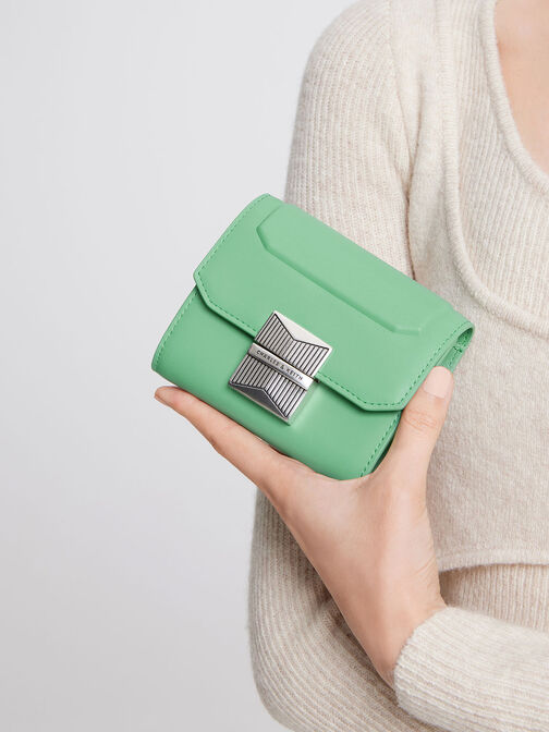 Kalinda Metallic Accent Wallet, , hi-res