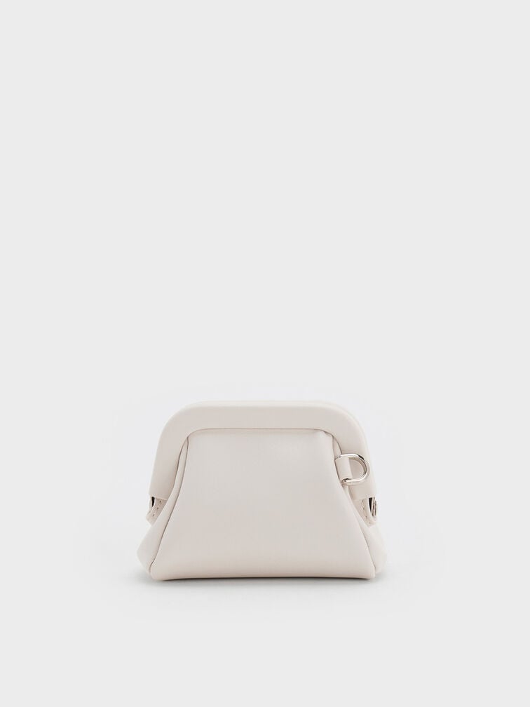 Bow Micro Bag Charm, Meringue White, hi-res