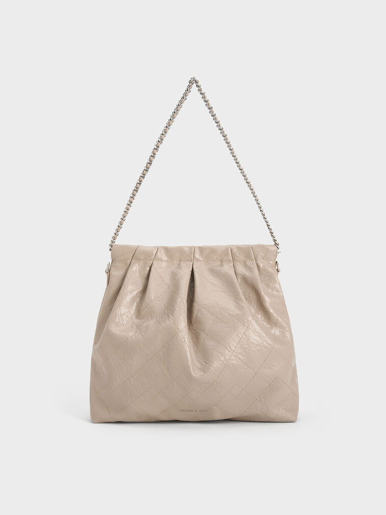 Duo Double Chain Hobo Bag, , hi-res