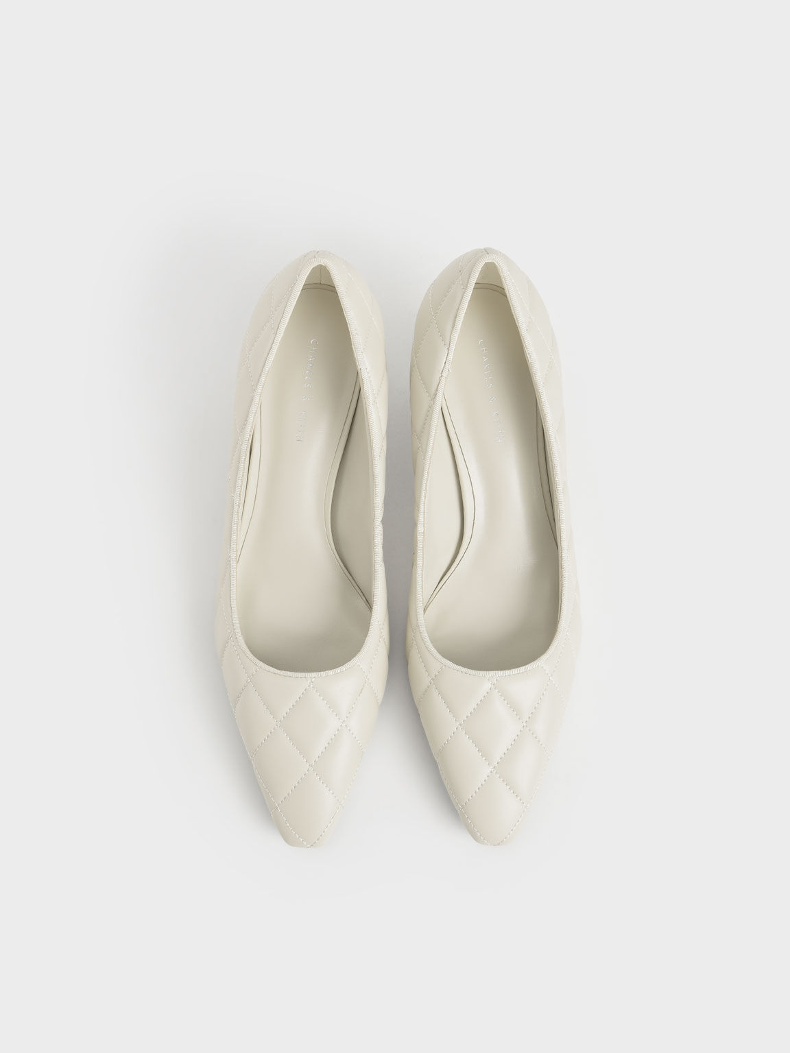 Quilted Pumps, Chalk, hi-res